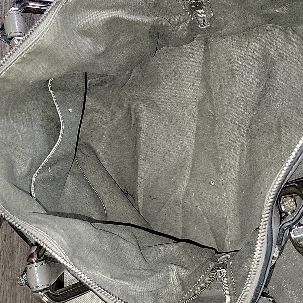 Marc Jacobs Gray Leather Satchel with Silver Hardware - Picture 10 of 15
